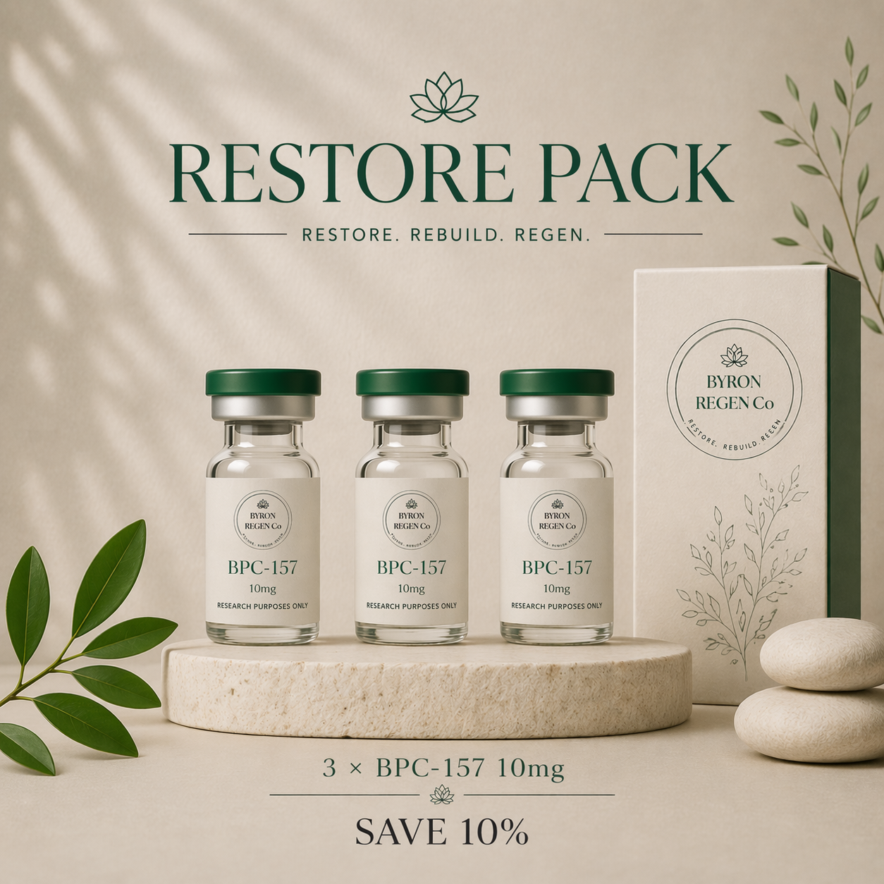 Restore Pack – 3× BPC-157 (10mg)
